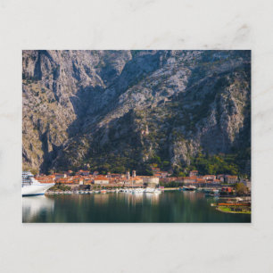 Herbstansicht von Kotor, Montenegro Postkarte