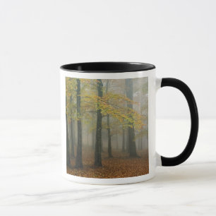 Herbstansicht von nebligem Wald, Grandfather 3 Tasse
