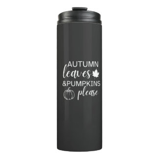 Herbstästhetische Behaglichkeit Herbst T - Shirt Thermosbecher