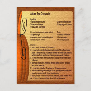 Herbstaufwärmer Käsekuchen Rezept Postkarte