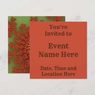 Herbstausbruch des Fraktals Einladung