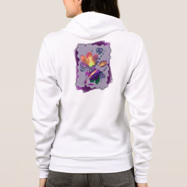 Herbstausgänge in Lilac Hoodie (Rückseite)