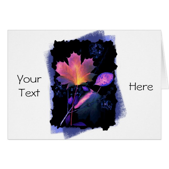 Herbstausgänge in Neon und Blau (Vorderseite (Horizontal))