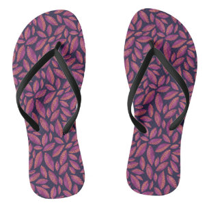 Herbstausgänge Lila Flip Flops