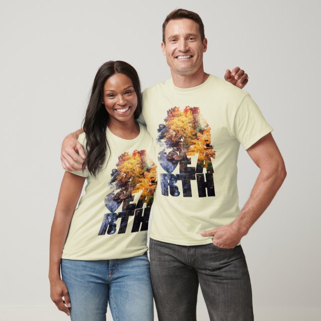 Herbstausgänge mit Fluss T-Shirt (Unisex)