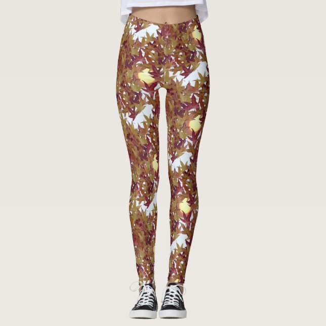 Herbstausgänge mit Sonnenbrand Leggings (Vorderseite)