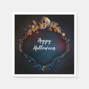 Herbstausgänge und Herbstfallen-Halloween-Party Serviette
