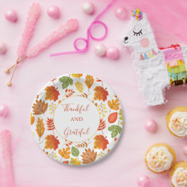 Herbstausscheiden Erntedank Pappteller