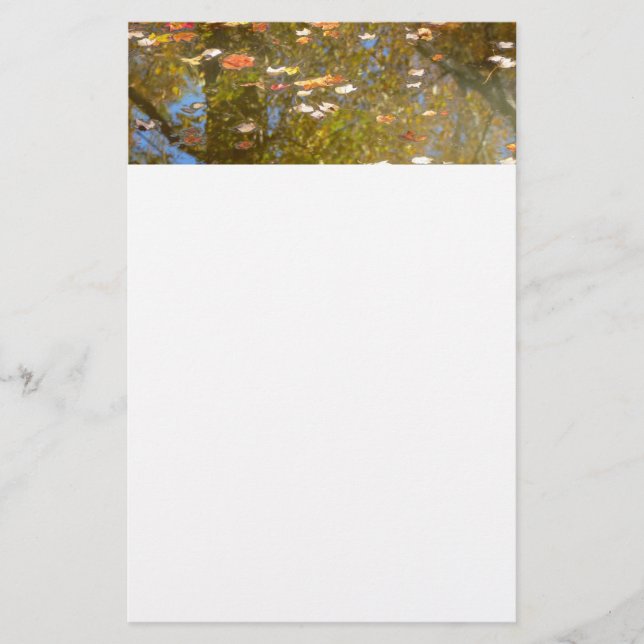 Herbstausstiege und Streams-Reflektion bei Greenbe Briefpapier (Vorderseite)