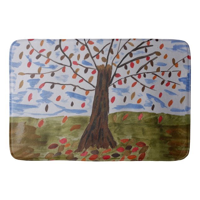Herbstbaum Badematte (Vorderseite)