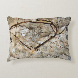 Herbstbaum in Bewegung von Egon Schiele Dekokissen