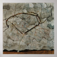 Herbstbaum in Bewegung von Egon Schiele