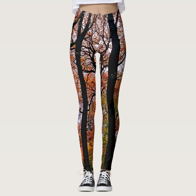 Herbstbaum Leggings (Vorderseite)