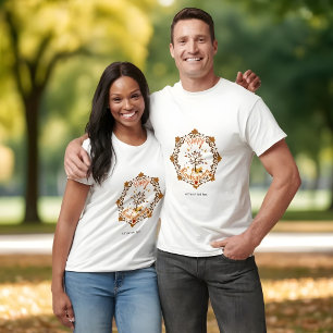 Herbstbaum-Mandala Herbstlaub und Erntedankfest T-Shirt