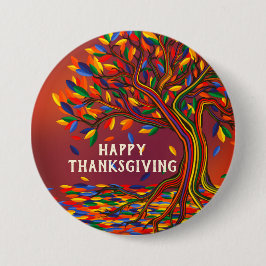 Herbstbaum Personalisierter Erntedank Gastgeschenk Button