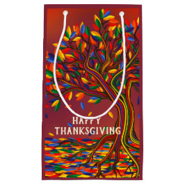 Herbstbaum Personalisierter Erntedank Party Kleine Geschenktüte