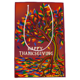 Herbstbaum Personalisierter Erntedank Party Mittlere Geschenktüte