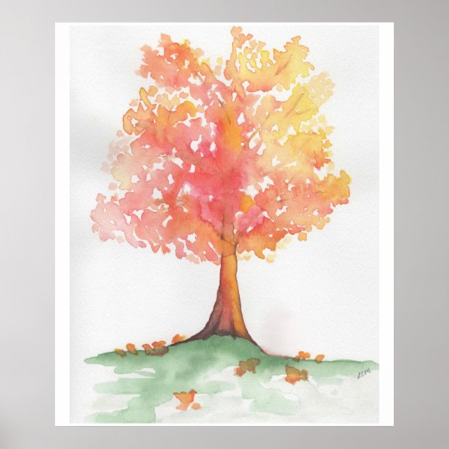 Herbstbaum Poster (Vorne)