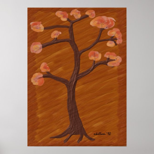 Herbstbaum Poster (Vorne)