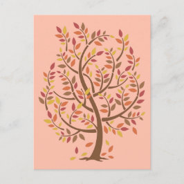 Herbstbaum Postkarte