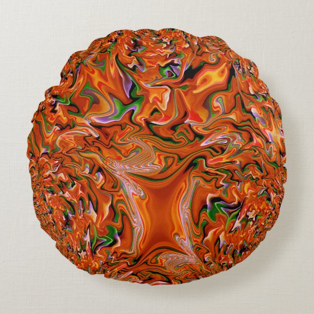 Herbstbaum..... Rundes Kissen (Vorderseite)