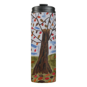 Herbstbaum Thermosbecher