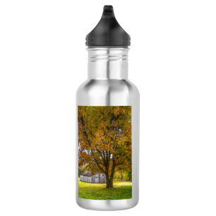 Herbstbaum und Stallhartstahlmatte Edelstahlflasche