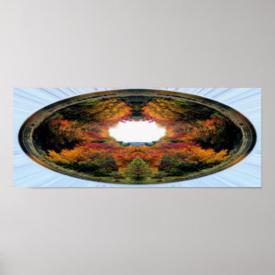 Herbstbäume Abstraktes Foto Art Poster