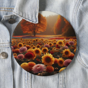 Herbstbäume/Feld mit Mäuse Button