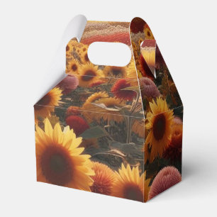 Herbstbäume/Feld mit Mäuse Geschenkschachtel