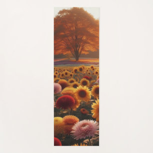 Herbstbäume/Feld mit Mäuse Yogamatte