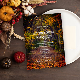 Herbstbäume Herbst-Tagundnachtgleiche-Feier Einladung