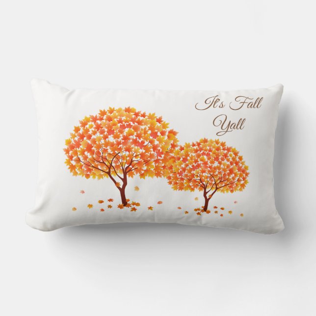 Herbstbäume Pillow Lendenkissen (Vorderseite)