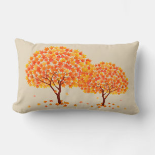 Herbstbäume Pillow Lendenkissen