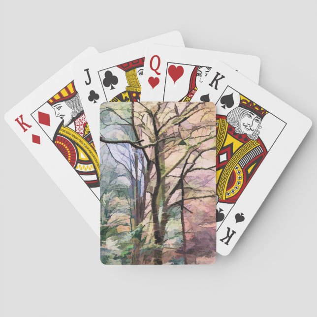 HERBSTBÄUME SPIELKARTEN (Rückseite)
