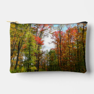 Herbstbäume und blauer Himmel Herbst-Naturfotograf Zubehörtasche