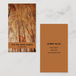 Herbstbäume Vintager Braunwaldwald Visitenkarte