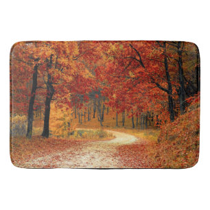Herbstbaumen Bath Mat Badematte