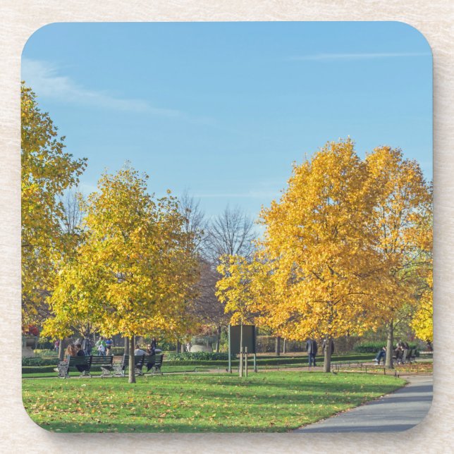 Herbstbaumharte PlastikUntersetzer Untersetzer (Vorderseite)
