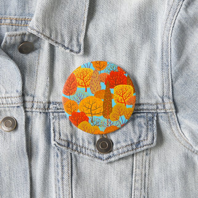 Herbstbaummuster Fallfolien Button (Von Creator hochgeladen)