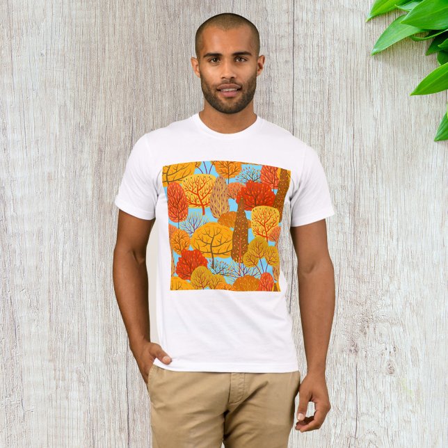 Herbstbaummuster Fallfolien T-Shirt (Von Creator hochgeladen)