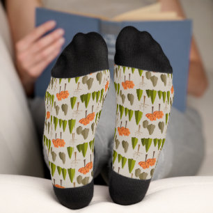 Herbstbaumwald-Muster Socken