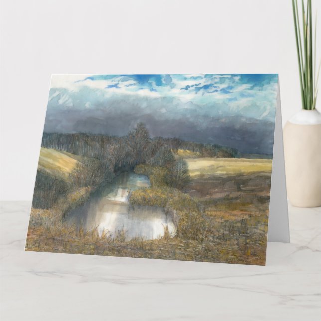 Herbstbecken Karte (Vorderseite)