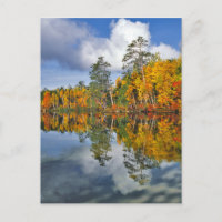 Herbstbeckenreflektionen, Maine