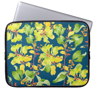 Herbstbeeren auf Laptop-Sieb Laptopschutzhülle