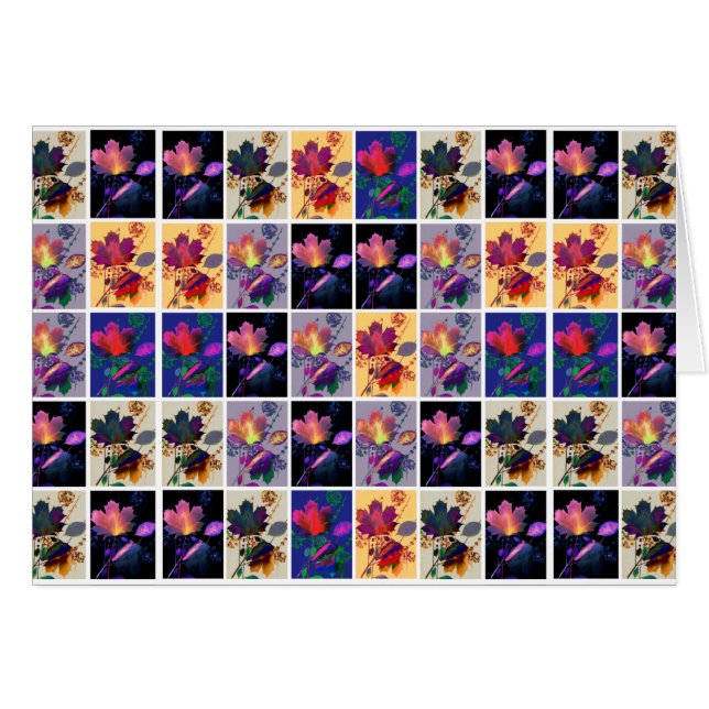 Herbstbelag rustikales Patchwork Quilt (Vorderseite (Horizontal))