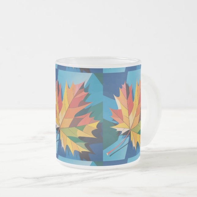 Herbstbelästigung Mattierte Tasse (VorderseiteRechts)