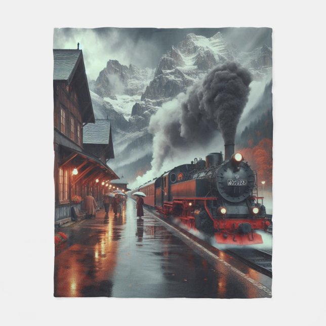 Herbstbergbahn Fleecedecke (Vorderseite)