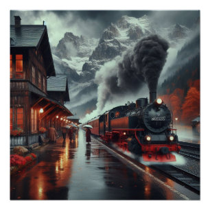 Herbstbergbahn Poster