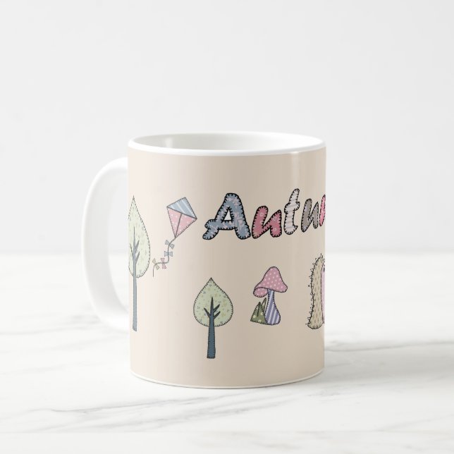 Herbstbild pastell kaffeetasse (Vorderseite Links)